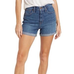 Madewell High-Rise Lemoyne Denim Shorts